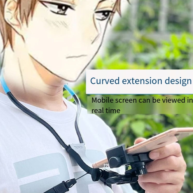 TUYU カメラネックホルダー 携帯電話胸ストラップマウント ビデオ撮影用//POV、スタンダード（ブラック）、スタンダード（ブルー）、電話クリップ付き（ブラック）、電話クリップ付き（ブルー）、縦撮影（ブラック）、縦撮影（ブルー）、縦＋電話クリップ（ブラック）