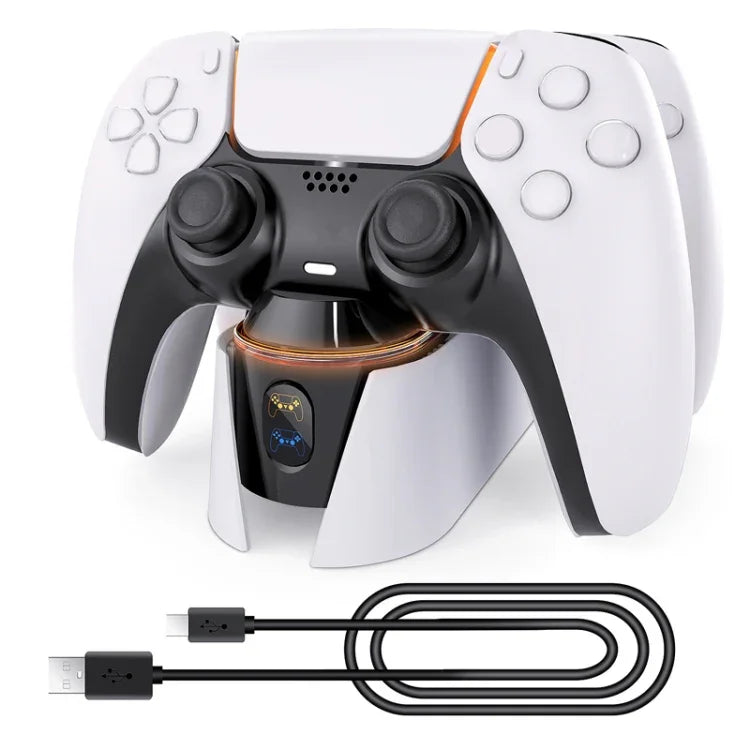 PS5 ゲームパッド接触型デュアル充電ドック ゲームパッド充電器用