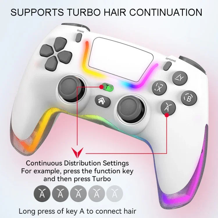 PS4用 ダズルカラーワイヤレスBluetoothグリップ