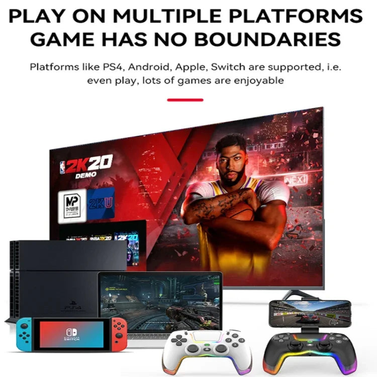 PS4用 ダズルカラーワイヤレスBluetoothグリップ