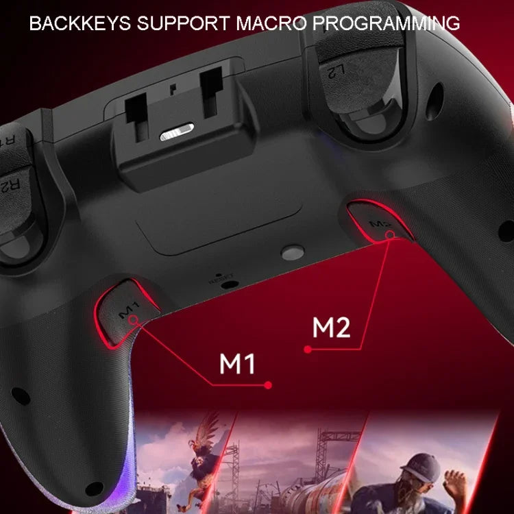 PS4用 ダズルカラーワイヤレスBluetoothグリップ