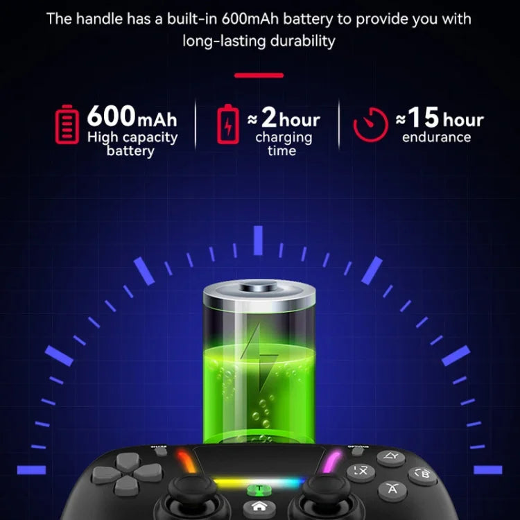 PS4用 ダズルカラーワイヤレスBluetoothグリップ