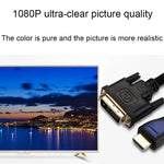 3m HDMI to DVI 24+1P 1080P 双方向HDケーブル コンピューターとモニター接続用、HDMI to DVI