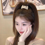 5個パック女性用リボンヘアアクセサリー伸縮ヘアバンド跡がつかないゴムバンド