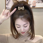 5個パック女性用リボンヘアアクセサリー伸縮ヘアバンド跡がつかないゴムバンド