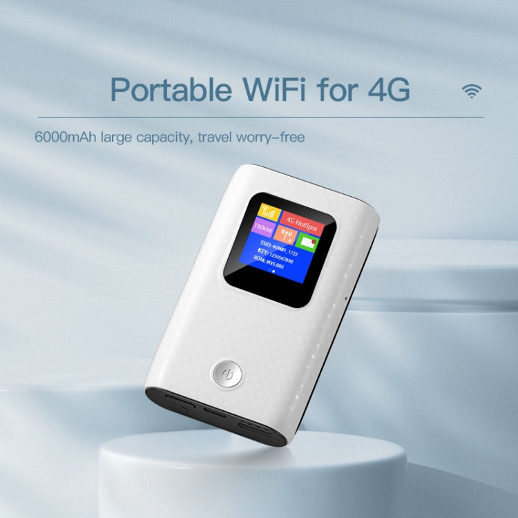 4G LTE WiFiルーター ポータブル 6000mAh充電器 ワイヤレスホットスポット 150Mbps ポケットモバイルモデム、MF905C アジア、MF905C EU