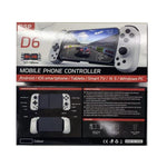 D6 Bluetooth 伸縮式ゲームパッド デュアルホール六軸体感 Android/iPhone/Switch対応、D6 ブラック、D6 ホワイトブラック、D6 ホワイトレッド