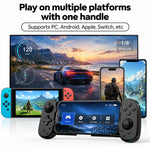 D6 Bluetooth 伸縮式ゲームパッド デュアルホール六軸体感 Android/iPhone/Switch対応、D6 ブラック、D6 ホワイトブラック、D6 ホワイトレッド