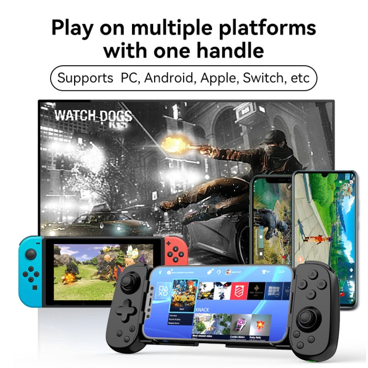 D6 Bluetooth 伸縮式ゲームパッド デュアルホール六軸体感 Android/iPhone/Switch対応、D6 ブラック、D6 ホワイトブラック、D6 ホワイトレッド