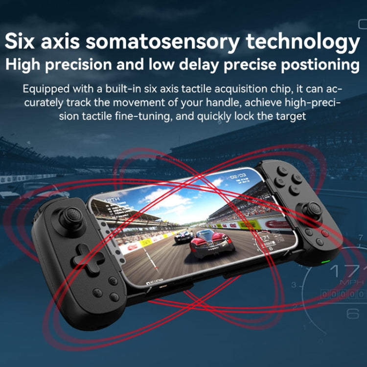 D6 Bluetooth 伸縮式ゲームパッド デュアルホール六軸体感 Android/iPhone/Switch対応、D6 ブラック、D6 ホワイトブラック、D6 ホワイトレッド