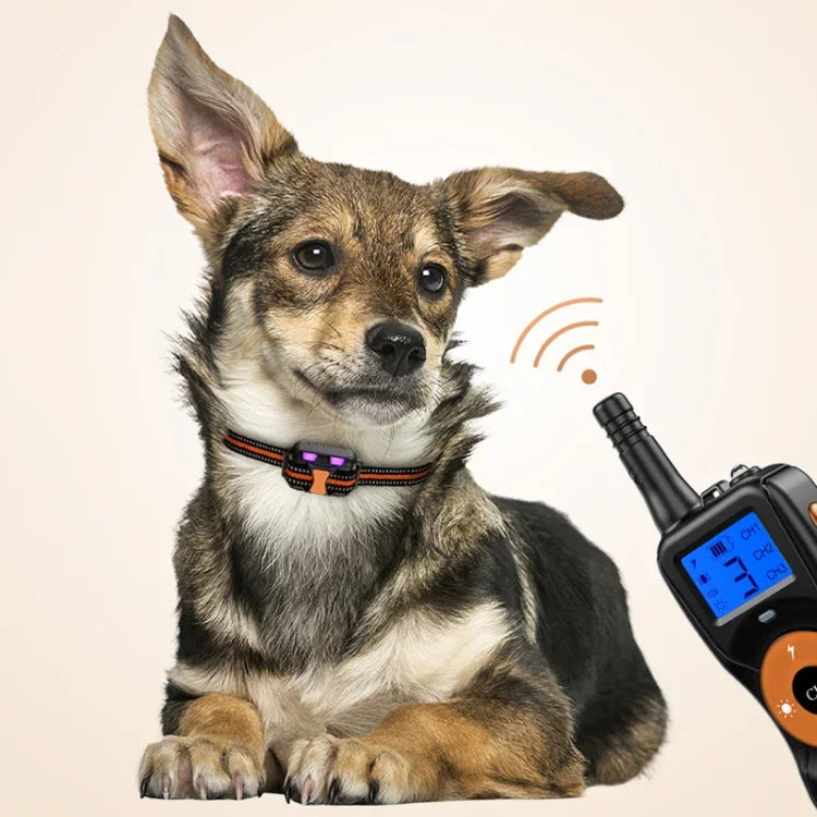 スマート電子リモコン犬トレーニングデバイス 防水 ペット用バークストッパー 1匹用, 2匹用