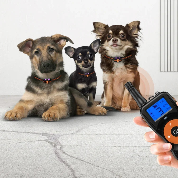 スマート電子リモコン犬トレーニングデバイス 防水 ペット用バークストッパー 1匹用, 2匹用
