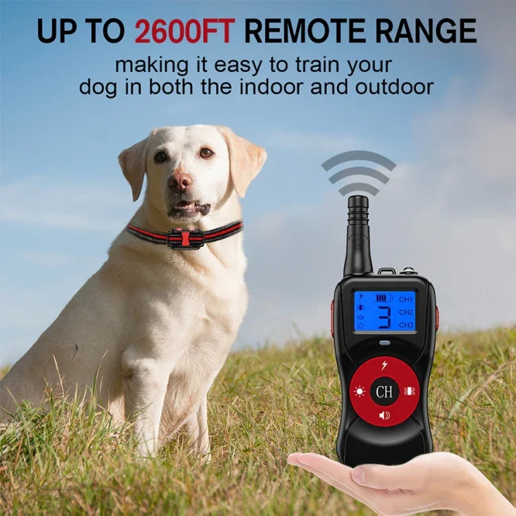 スマート電子リモコン犬トレーニングデバイス 防水 ペット用バークストッパー 1匹用, 2匹用
