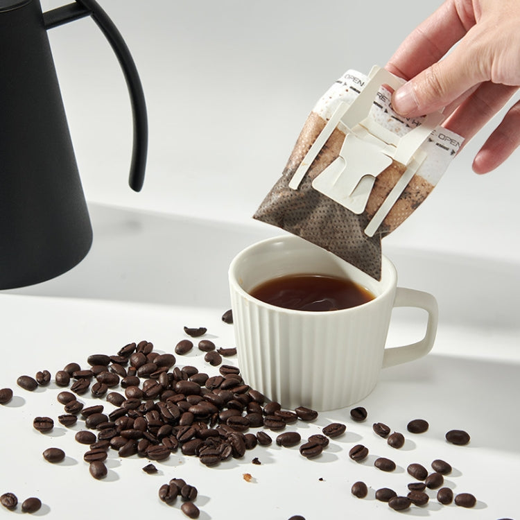 耳掛け式コーヒーフィルター ポータブルドリップコーヒーフィルターペーパー コーヒーパウダーフィルターバッグ、50枚/パック
