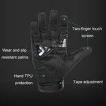 SOMAN バイク用ライディング防落下通気性滑り止めカーボンファイバーグローブ、M、L、XL、XXL