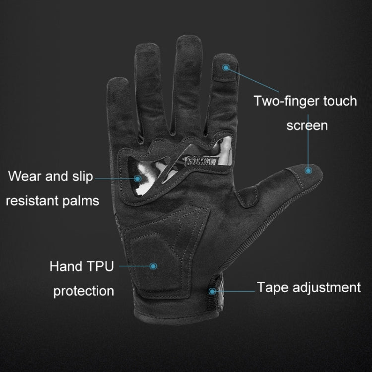 SOMAN バイク用ライディング防落下通気性滑り止めカーボンファイバーグローブ、M、L、XL、XXL