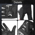 SOMAN バイク用ライディング防落下通気性滑り止めカーボンファイバーグローブ、M、L、XL、XXL
