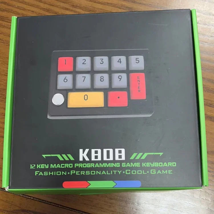 MKESPN 13 Keys RGB Multi-Function Macro Programming Mechanical Keypad Wired With Knob Keyboard