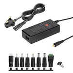 65W 6-20V 調整可能 3A DC電源アダプター充電器、USプラグ、EUプラグ、UKプラグ小型、AUプラグ、UKプラグ大型