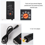 65W 6-20V 調整可能 3A DC電源アダプター充電器、USプラグ、EUプラグ、UKプラグ小型、AUプラグ、UKプラグ大型
