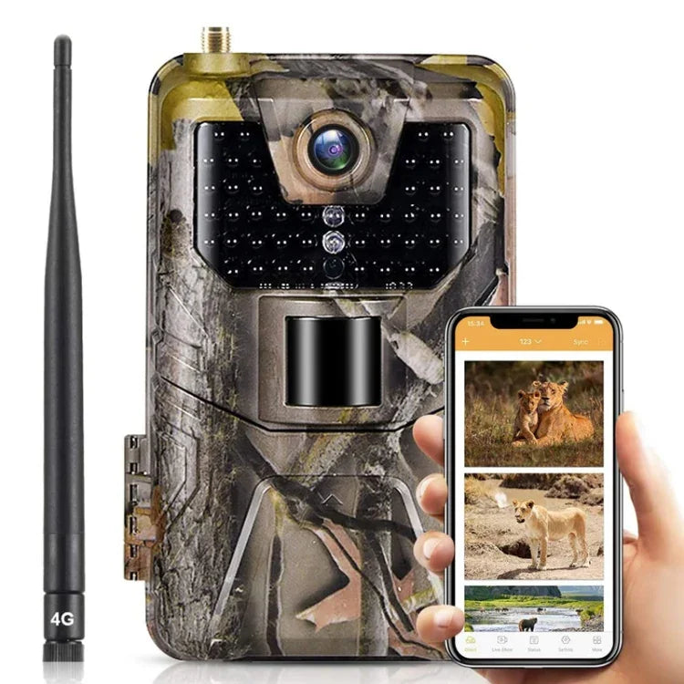 36MP 4K 4G 狩猟カメラ APPリモート携帯電話制御でいつでも写真・動画閲覧可能、HC-900Pro