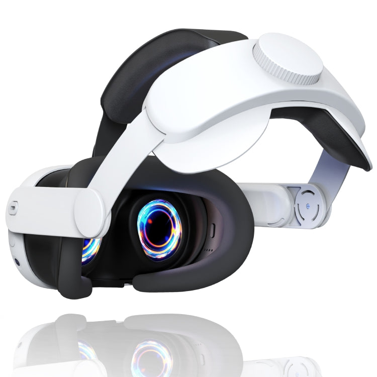 Meta Quest 3 VR調整可能エリートヘッドセットヘッドストラップ、エリートヘッドセットホワイト、エリートヘッドセットブラック
