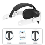 Meta Quest 3 VR調整可能エリートヘッドセットヘッドストラップ、エリートヘッドセットホワイト、エリートヘッドセットブラック