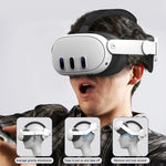 Meta Quest 3 VR調整可能エリートヘッドセットヘッドストラップ、エリートヘッドセットホワイト、エリートヘッドセットブラック