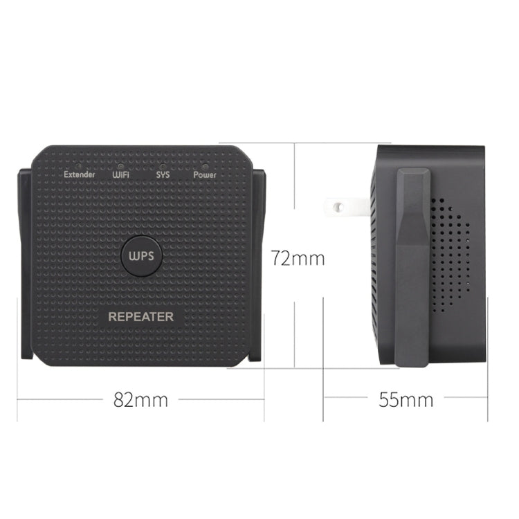 2.4G 300M Wi-Fi リピーター Wi-Fi エクステンダー Wi-Fi アンプ 1 LANポート付き、USプラグ、EUプラグ、UKプラグ