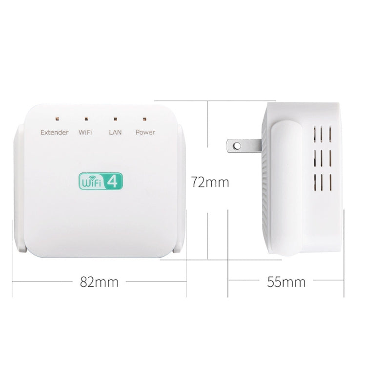 2.4G 300M Wi-Fi アンプ 長距離 Wi-Fi リピーター 無線信号ブースター、USプラグ白、EUプラグ白、UKプラグ白、USプラグ黒、EUプラグ黒、UKプラグ黒