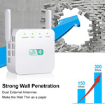 2.4G 300M Wi-Fi アンプ 長距離 Wi-Fi リピーター 無線信号ブースター、USプラグ白、EUプラグ白、UKプラグ白、USプラグ黒、EUプラグ黒、UKプラグ黒