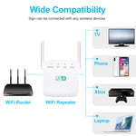 2.4G 300M Wi-Fi アンプ 長距離 Wi-Fi リピーター 無線信号ブースター、USプラグ白、EUプラグ白、UKプラグ白、USプラグ黒、EUプラグ黒、UKプラグ黒