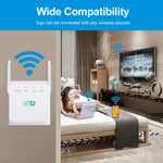 2.4G 300M Wi-Fi アンプ 長距離 Wi-Fi リピーター 無線信号ブースター、USプラグ白、EUプラグ白、UKプラグ白、USプラグ黒、EUプラグ黒、UKプラグ黒