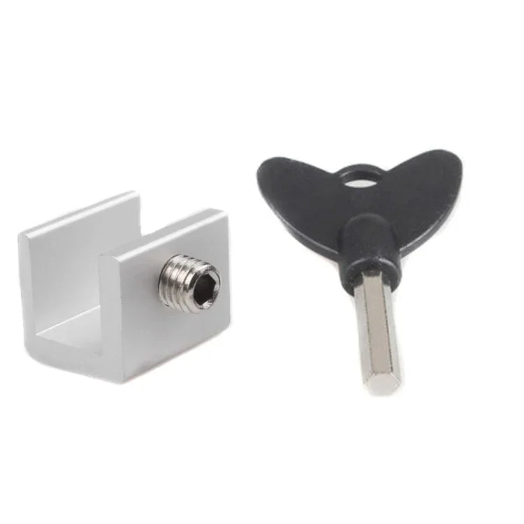 Child Safety Protection Screen Window Limiter Sliding Door Latch With Key, Ordinary Model+Straight Key, Ordinary Model+L Shaped Key, Wider Model+Straight Key, Wider Model+L Shaped Key