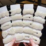 5個セットパールヘアクリップセット大きなヘアクリップピンバレッタ女性用ガールズヘアアクセサリー