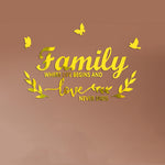 アクリル Familylove 立体ミラー 壁ステッカー 家庭用自己粘着装飾 ソフトミラー Familylove