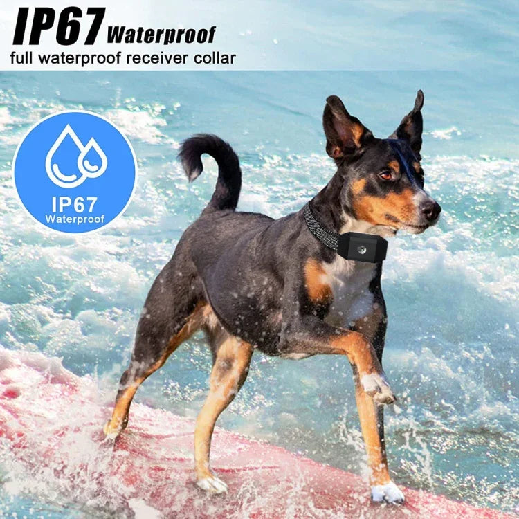 スマートリモコン犬トレーナー 吠え止め防水振動首輪、669N-1、669N-2