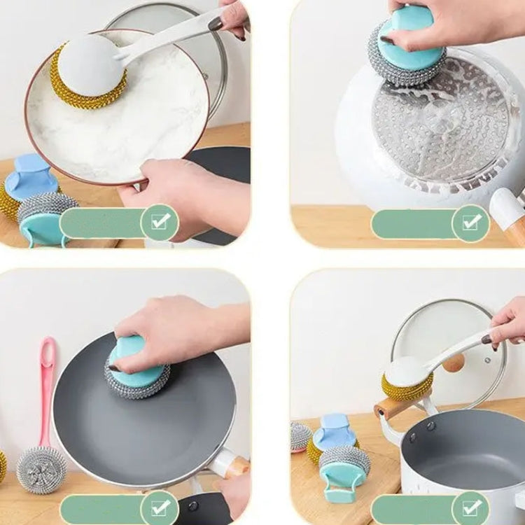 取り外し可能な掃除用ワイヤーボール キッチン鍋・食器ブラシ