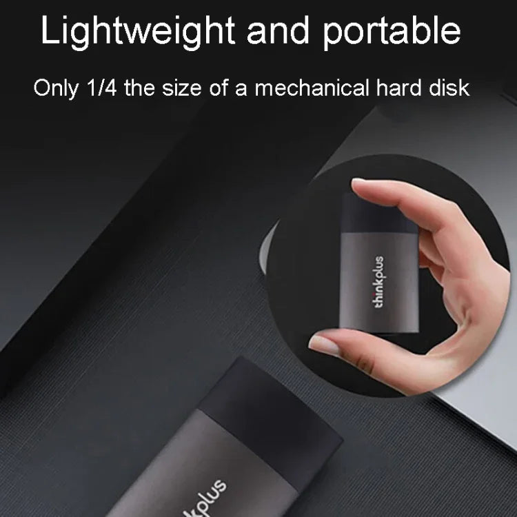 Lenovo Thinkplus US202 USB3.1 コンパクトでポータブルなモバイルソリッドステートドライブ、512G、1T、2T