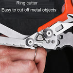 Multifunctional Outdoor First Aid Equipment Foldable Gadget Scissors
