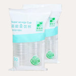50個入り／パック 180ml 使い捨てカップ 透明PP 厚手 航空用水カップ