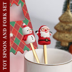 4個入り／パック クリスマスキャラクタードール ステンレス製カトラリーセット スプーン・フォーク・デザートスプーン