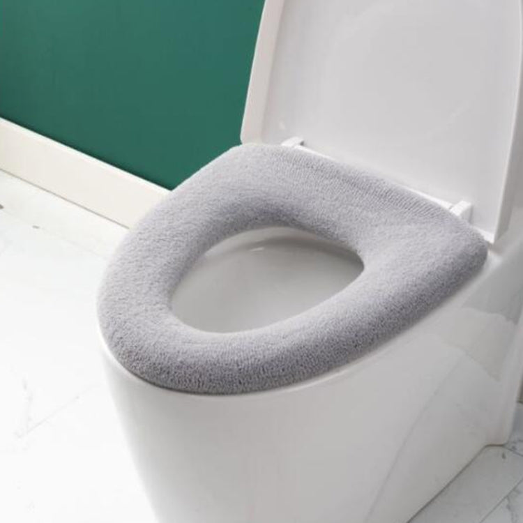 ユニバーサルニット洗えるトイレパッド ホーム厚手暖かいトイレカバー、ハンドル付きピンク、ハンドル付きグレー、ハンドル付きブルー、フラットピンク、フラットグレー、フラットブルー