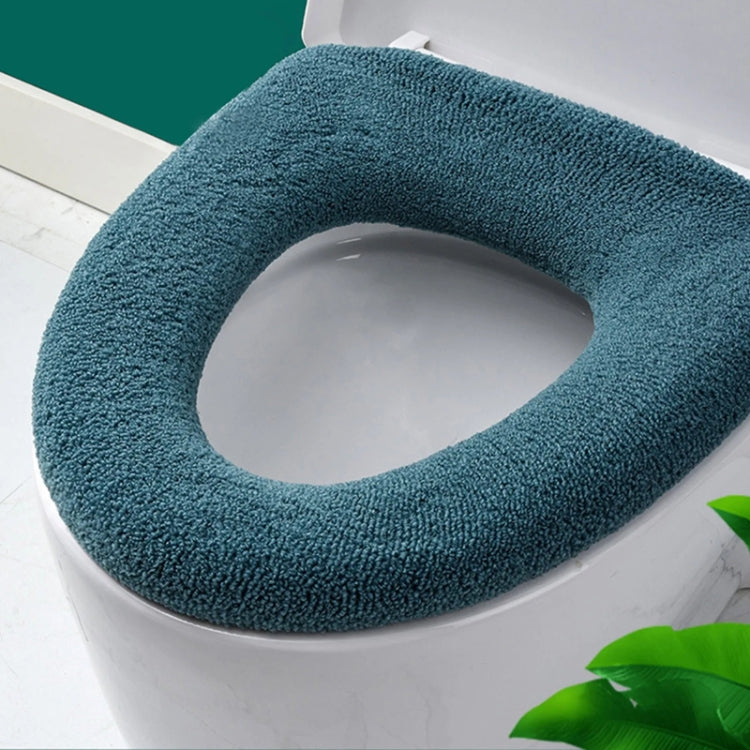 ユニバーサルニット洗えるトイレパッド ホーム厚手暖かいトイレカバー、ハンドル付きピンク、ハンドル付きグレー、ハンドル付きブルー、フラットピンク、フラットグレー、フラットブルー