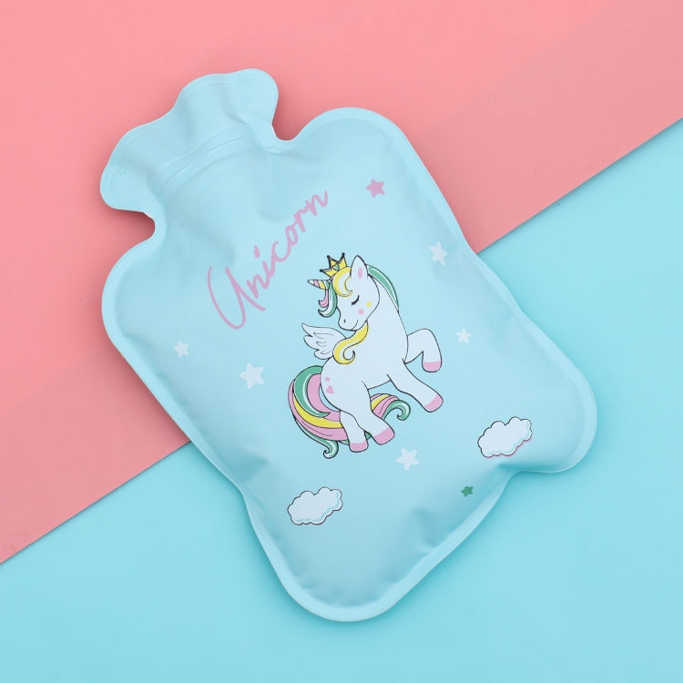 キャラクター水入り湯たんぽ ミニ高密度PVC 冬用暖房湯たんぽ スタイルと色はランダム配送 小17x11cm 大14.5x21cm