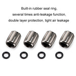 4pcs/set Metal Anti-theft Tyre Core Valve Personalised Conversion Cap, Colorful
