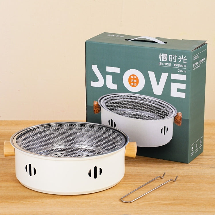 炭グリル ステンレス屋外キャンプ用調理茶囲炉裏 バーベキューストーブ、スタイルA、スタイルB