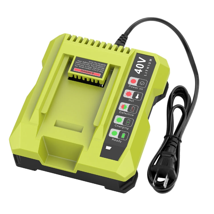 36-40V 工具切断機用バッテリーチャージャー、RYOBI PO401 / PO403 / PO400対応、US、EU、UK、AU