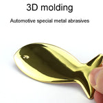 Fish-Shaped Car Metal Stickers Car Body Tail Marker Decorative Decals, Fish-Shaped