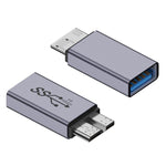 Micro B オスアダプター USBリンク HDDエンクロージャーインターフェースコンバーター、USBメス転送、Type-Cメス転送、USBオス転送、Type-Cオス転送